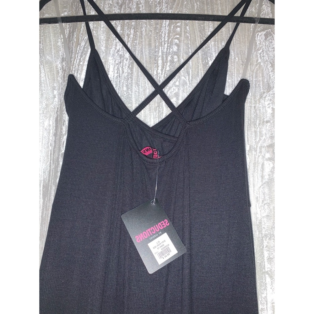 Black Maxi Slit bottom Dress - Picture 4 of 5